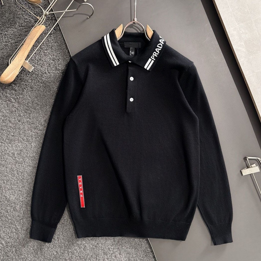 PRA Men's Collared Knit Sweater NG551004