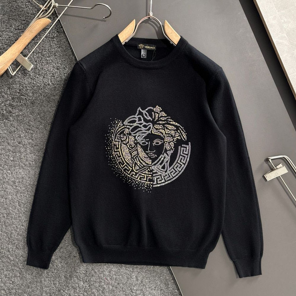 Vs Men's Medusa Head Logo Knit Sweatshirt NG551008
