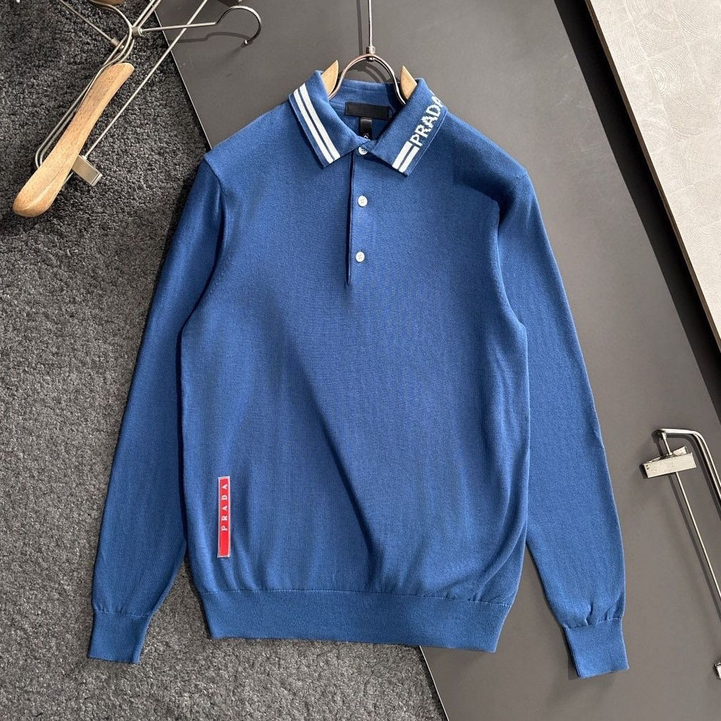 PRA Men's Collared Knit Sweater NG551004