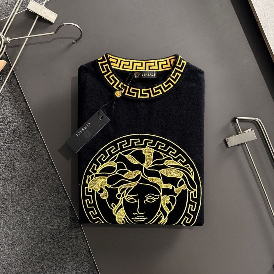 Vs Men's Medusa Head Logo Knit Sweater NG551006