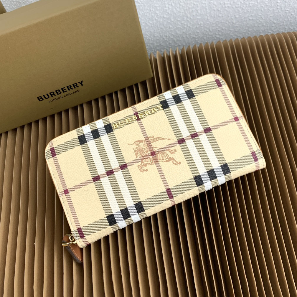 Bur Horse Logo Long Zip Wallet NG551016
