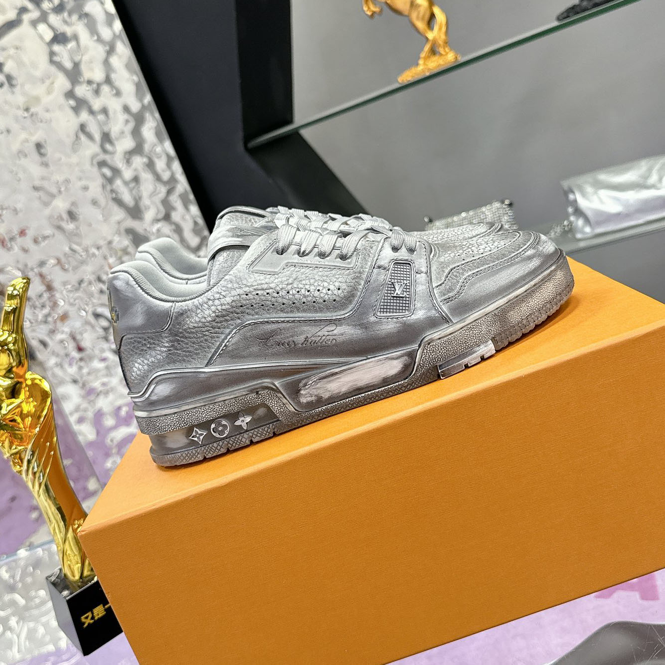 LV Brushed Finish Trainer Sneakers NG111812