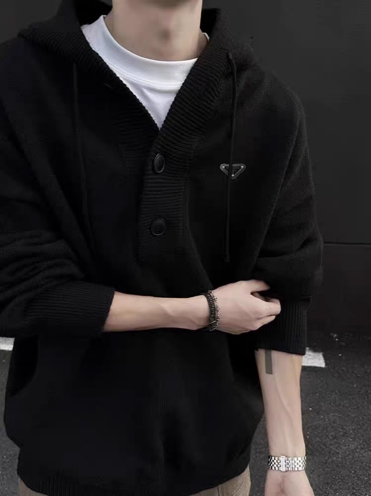 PRA Men's Casual Hooded Knit Sweater NG111831