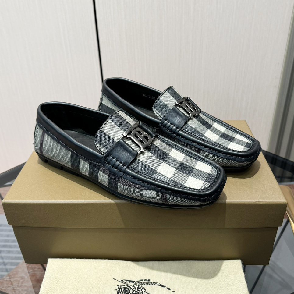Bur Men's Classic Check Loafers NG111901