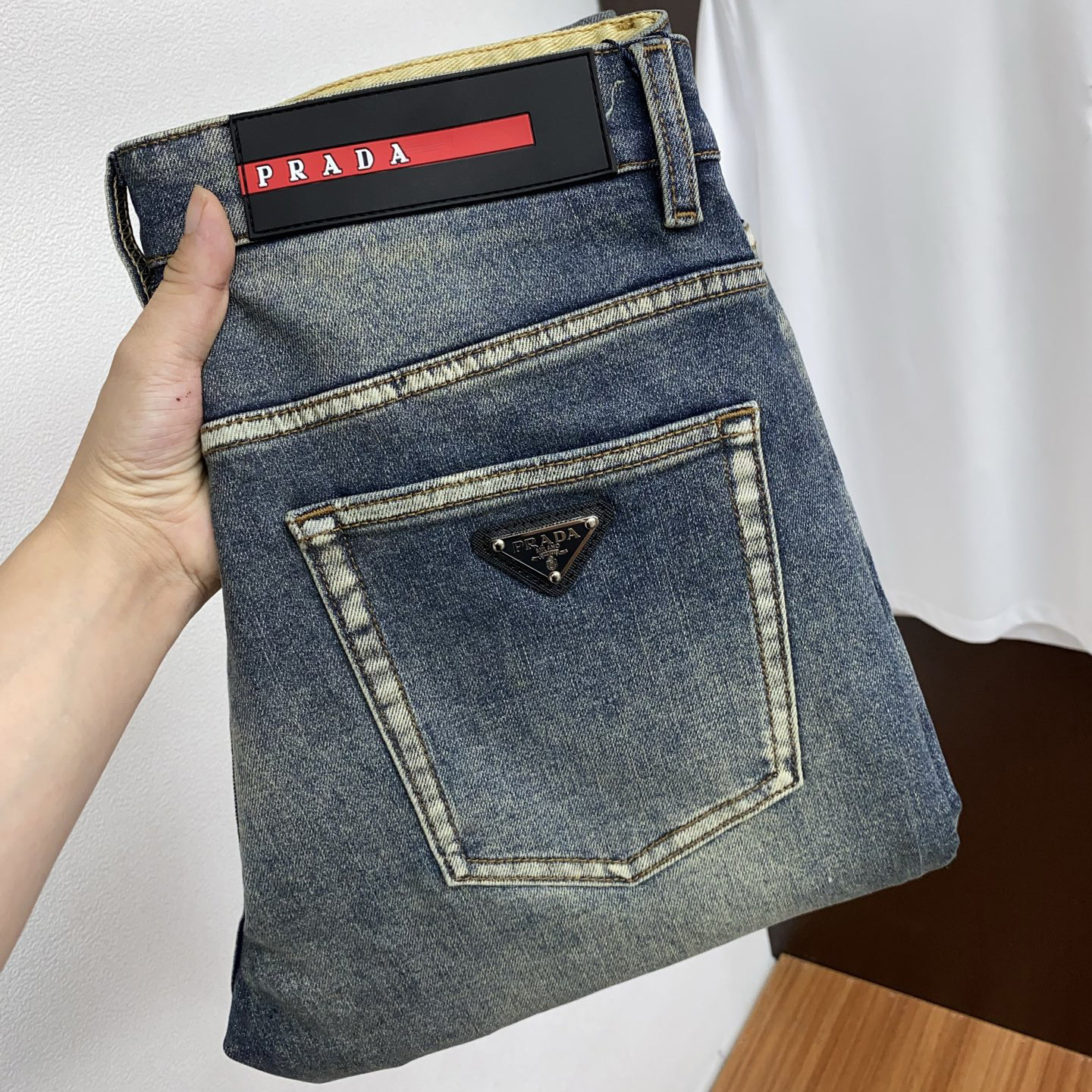 PRA Men's Classic Triangle Logo Jeans FNG112008