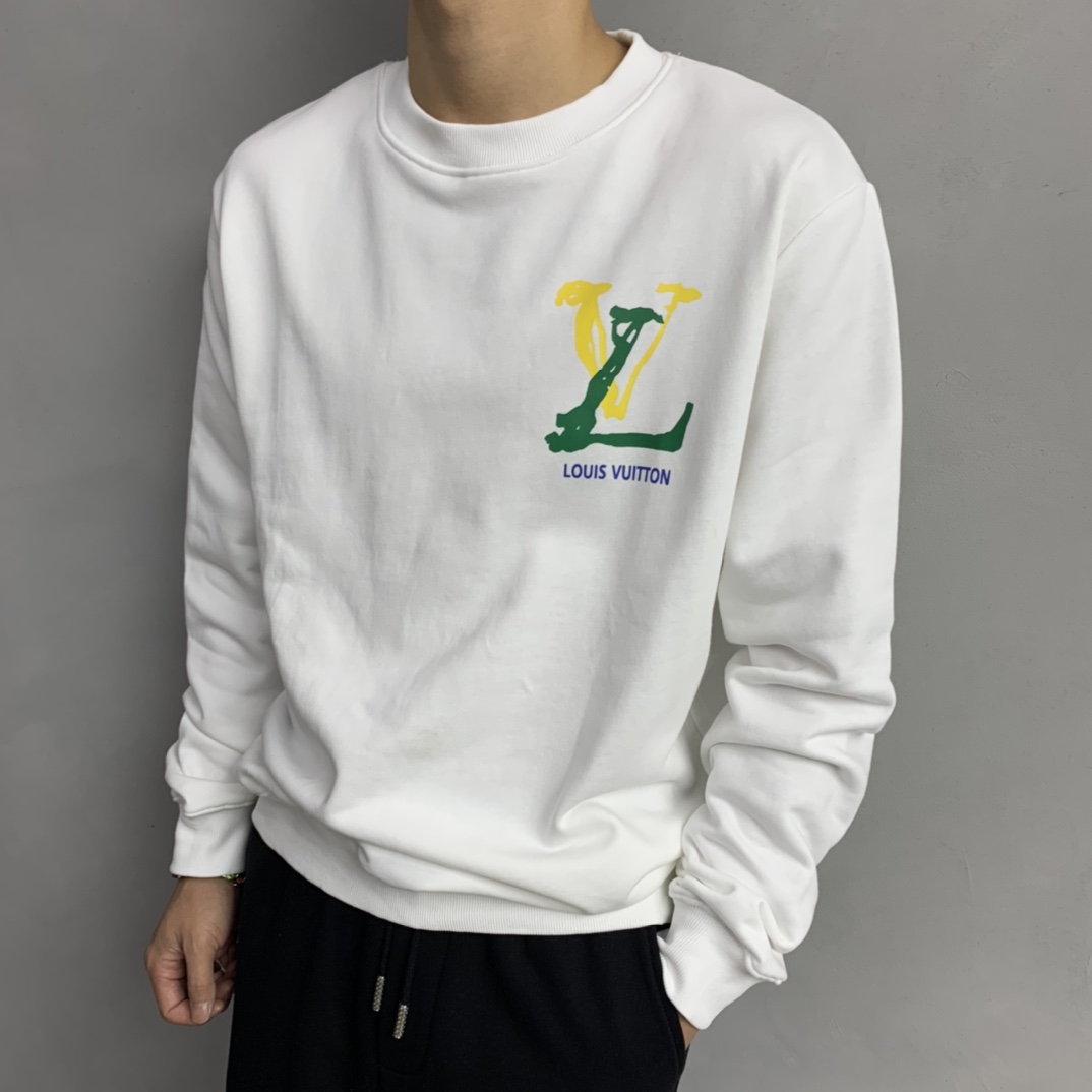 LV Men's Classic Crew Neck Sweatshirt FNG112005
