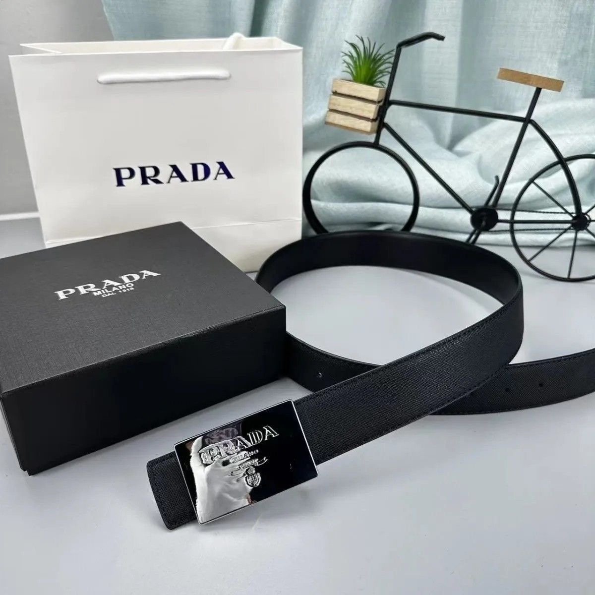 PRA Men's Logo Buckle Belt YVTF112001