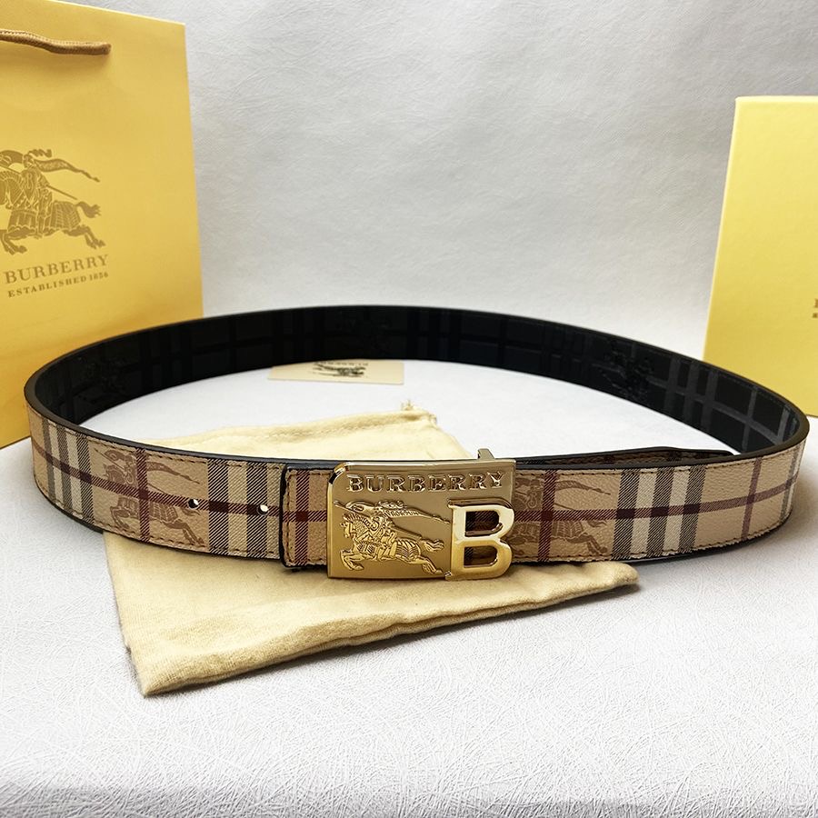 Bur Check & Knight Reversible Belt YVTF112006