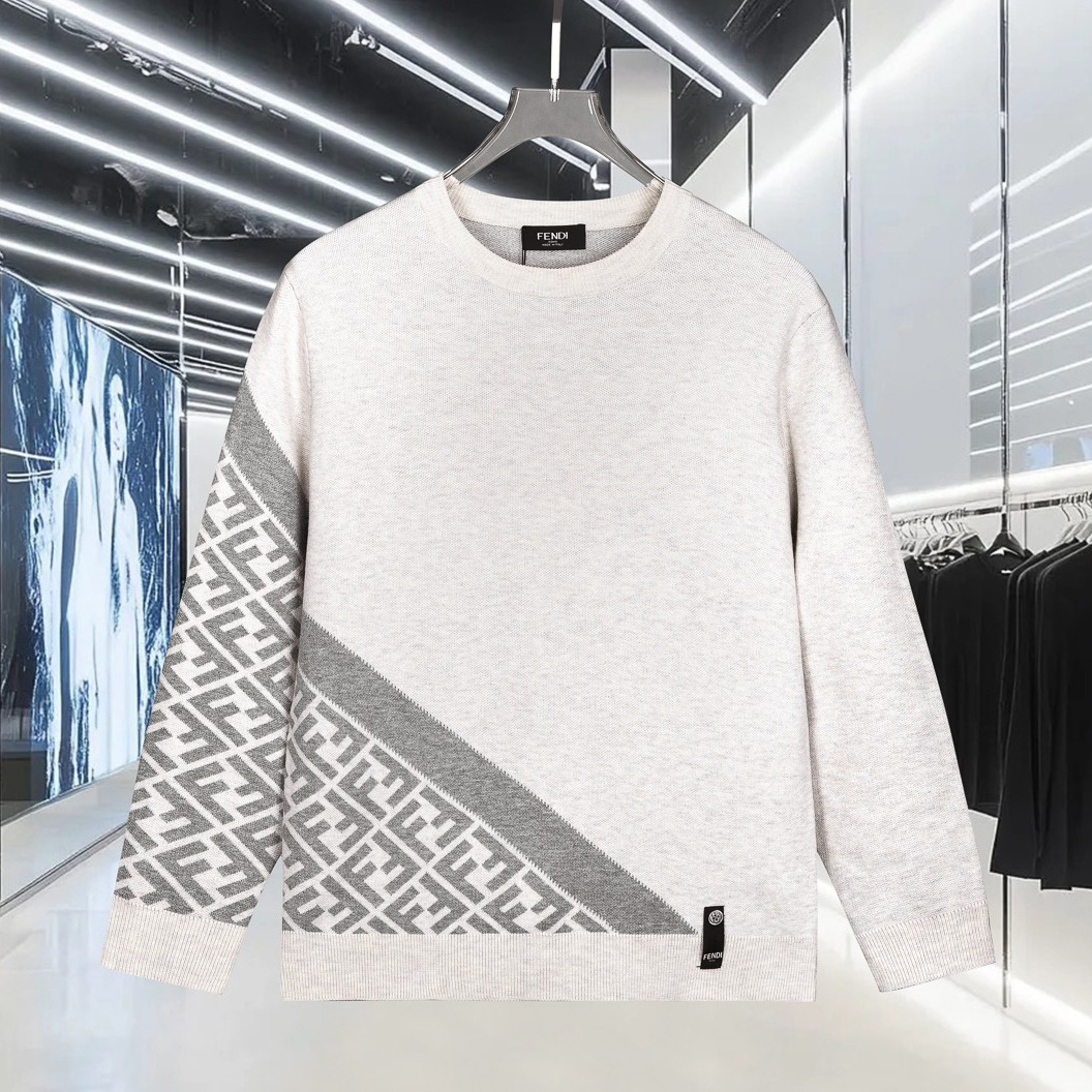 FD Men's Crew Neck Knit Sweater FNG112002