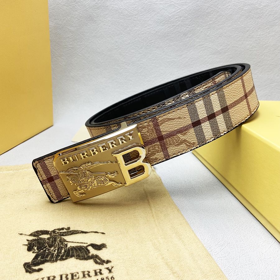 Bur Check & Knight Reversible Belt YVTF112006