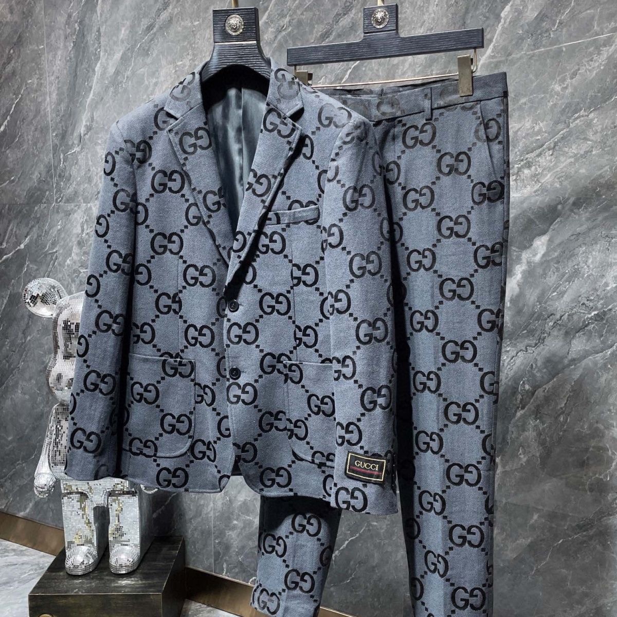 GG Men's Classic Double G Jacquard Casual Suit FNG112151