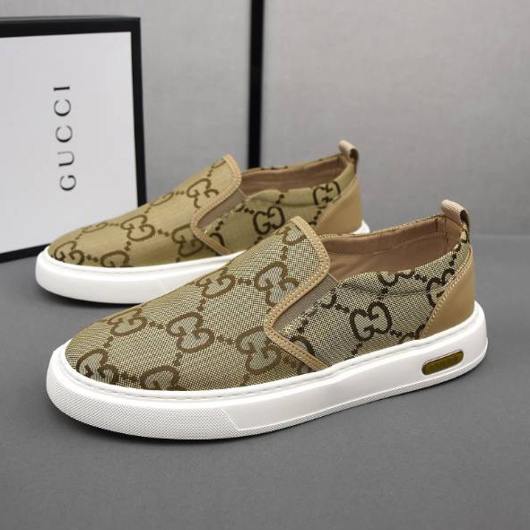 GG Men's Double G Jacquard Casual Canvas Shoes FNG112147