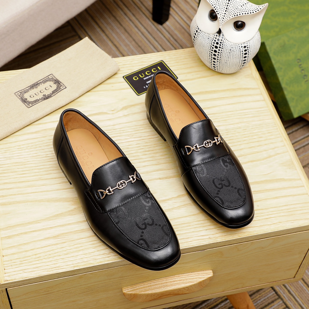 GG Men's Casual Leather Shoes FNG112144