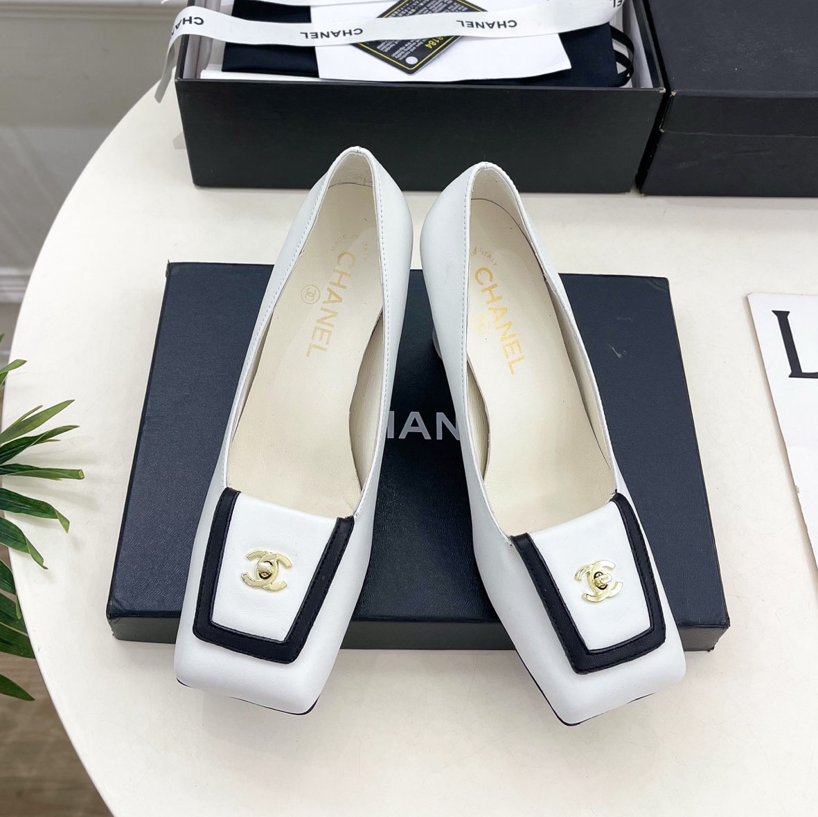 CH 25New Square-Toe High Heels FNG112219