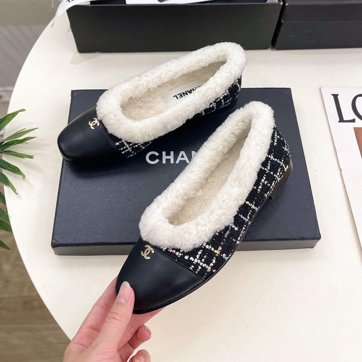 CH 25New Color Block Wool Casual Shoes FNG112221
