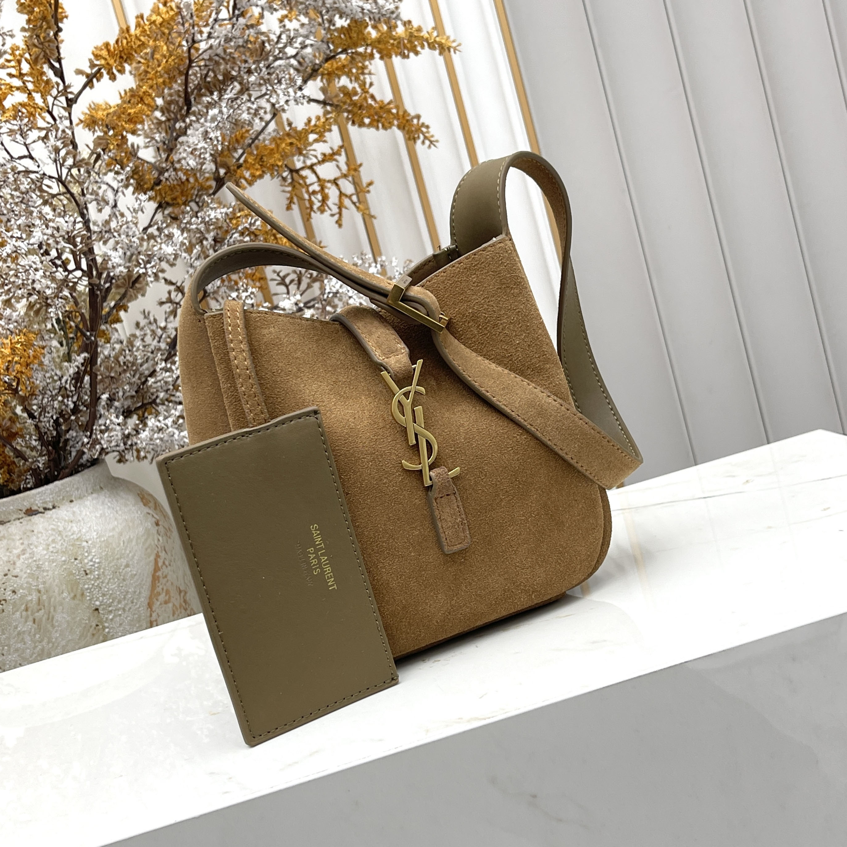 YSL LE 5a7 Suede Bag - Mini FNG112228