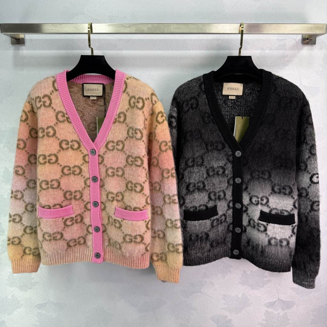 GG Women's Double G Jacquard Gradient Cardigan FNG112401