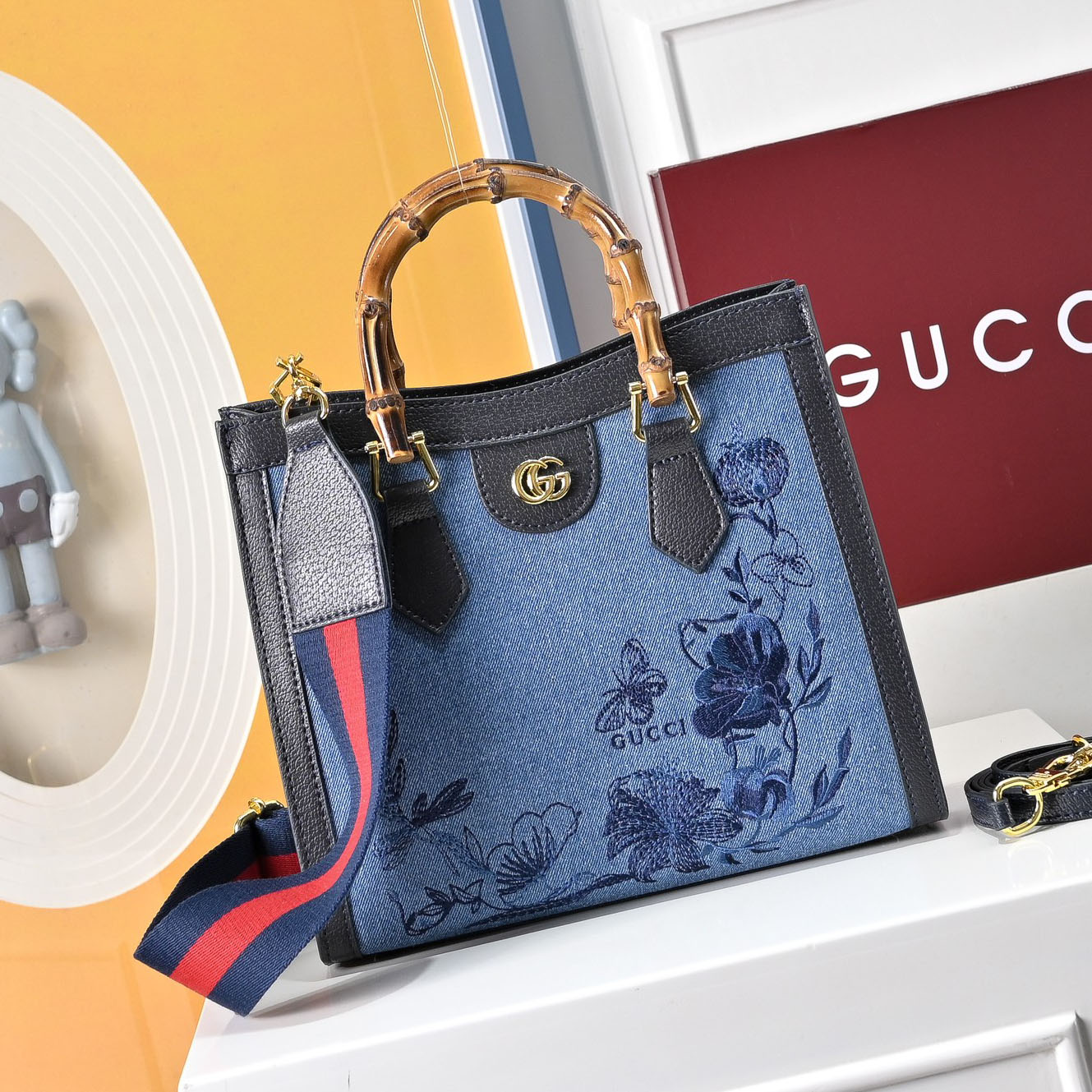 GG Classic Bamboo Handle Tote FNG112506