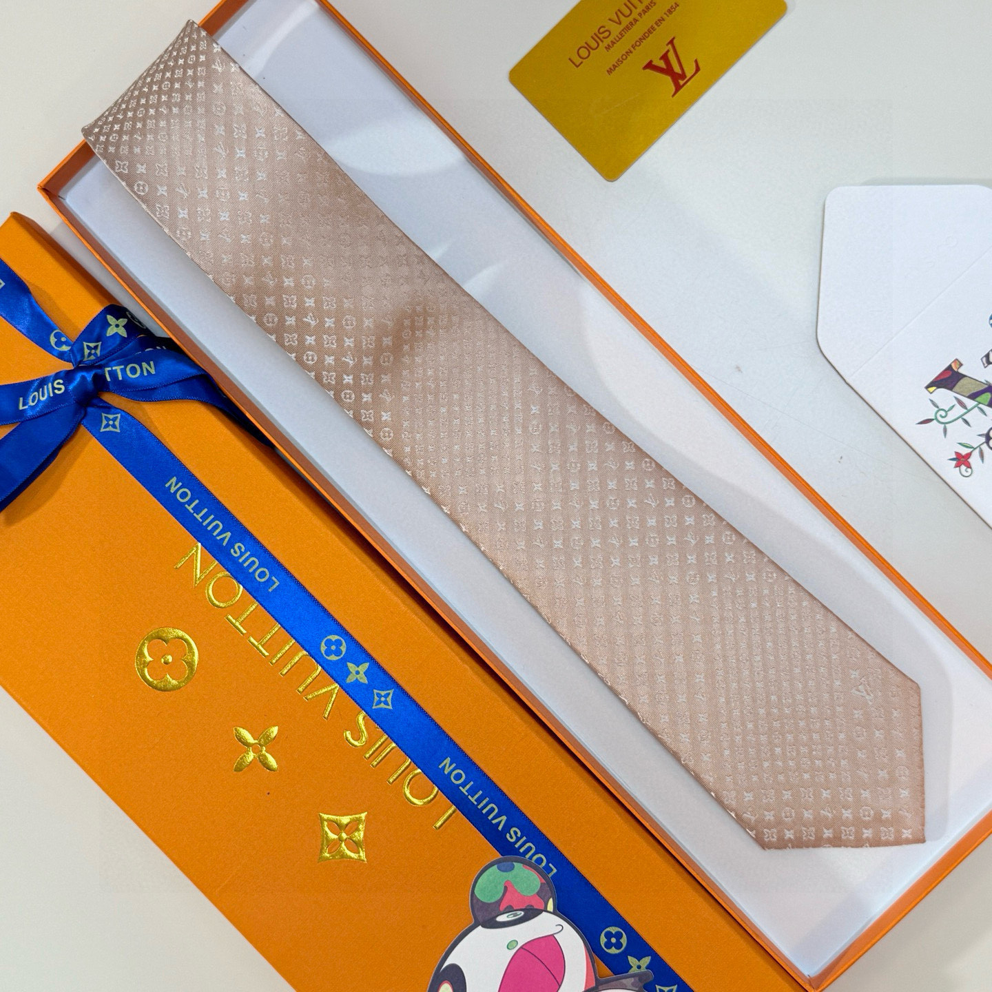 LV Men's Classic Monogram Tie FNY082307