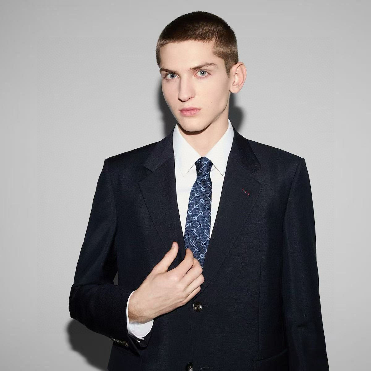 GG Classic Double G Jacquard Tie FNY075006