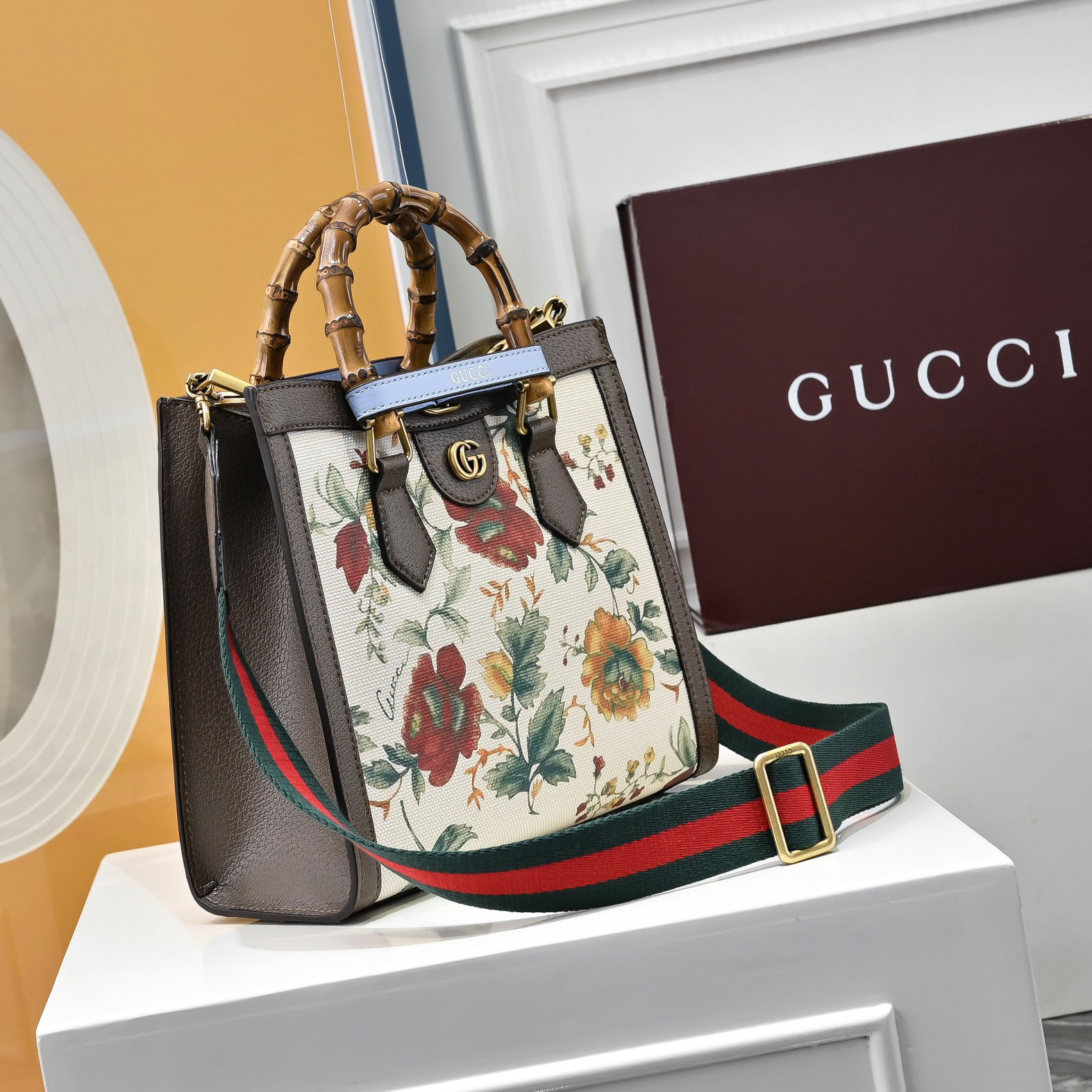 GG 1955 Bamboo Handle Tote FNG112509