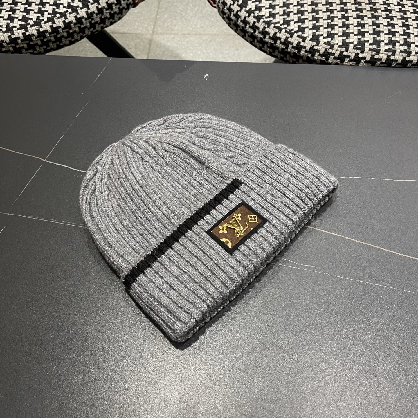 LV Cable-Knit Beanie Hat YVTF112703