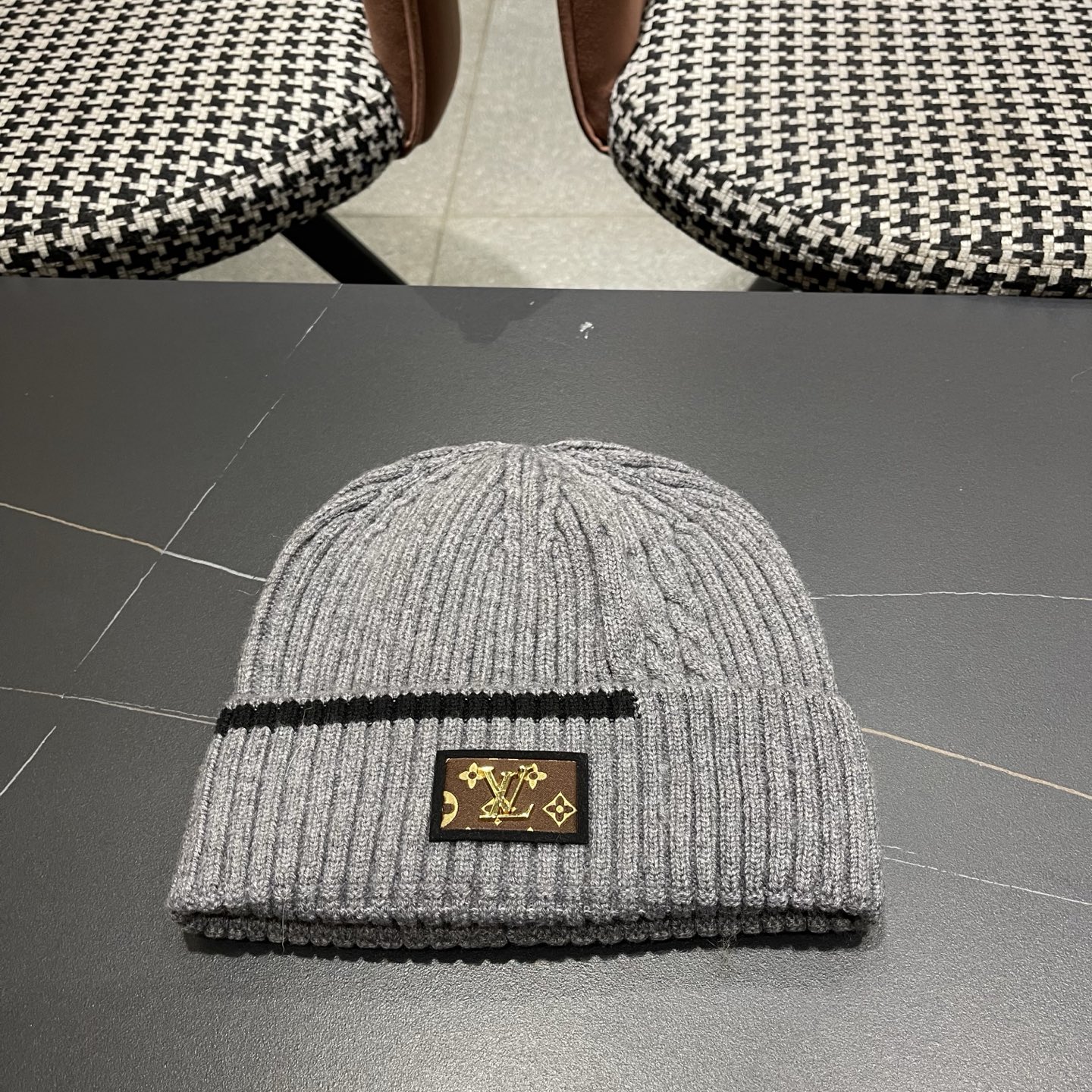 LV Cable-Knit Beanie Hat YVTF112703