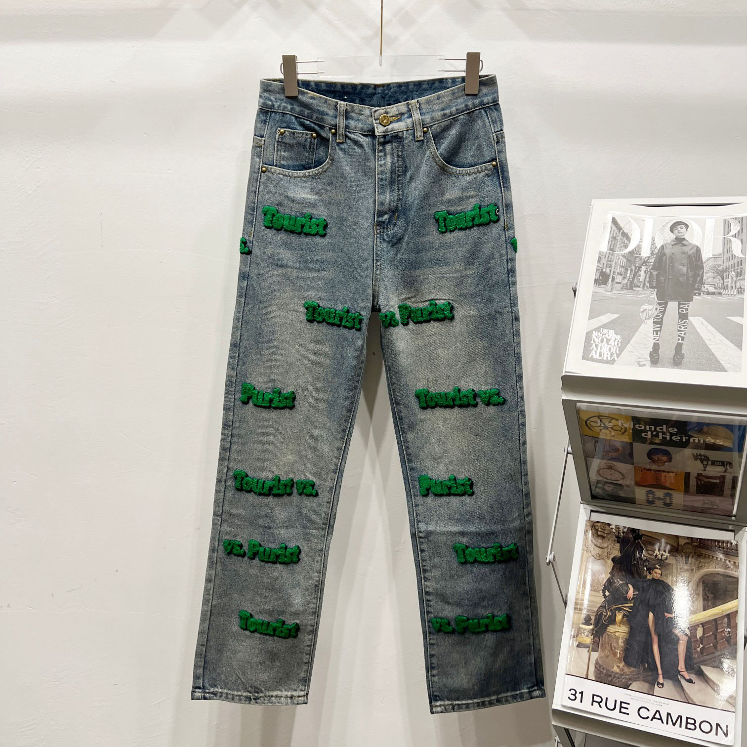 LV Men's Terry Embroidered Jeans FNG112706