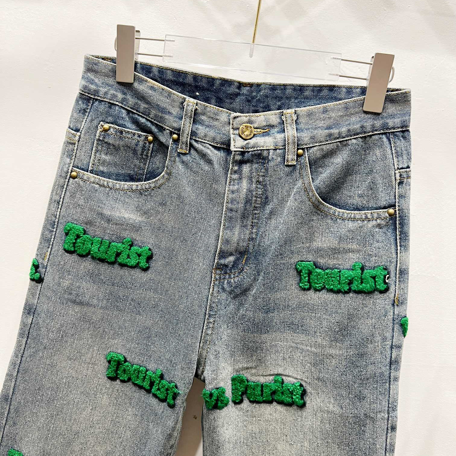 LV Men's Terry Embroidered Jeans FNG112706