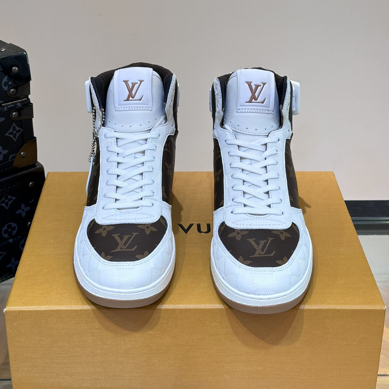 LV Men's Classic High-Top Sneakers FNG120209