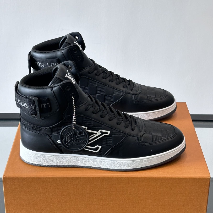 LV Men's Damier High-Top Sneakers FNG120208