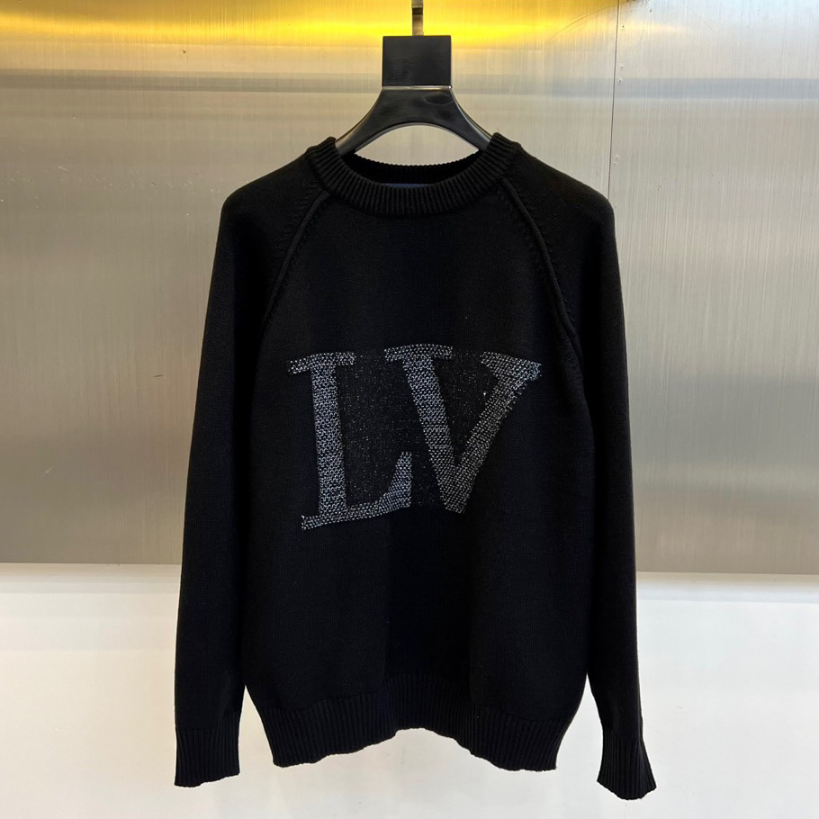 LV Men's Crew Neck Knit Sweater FNG122414