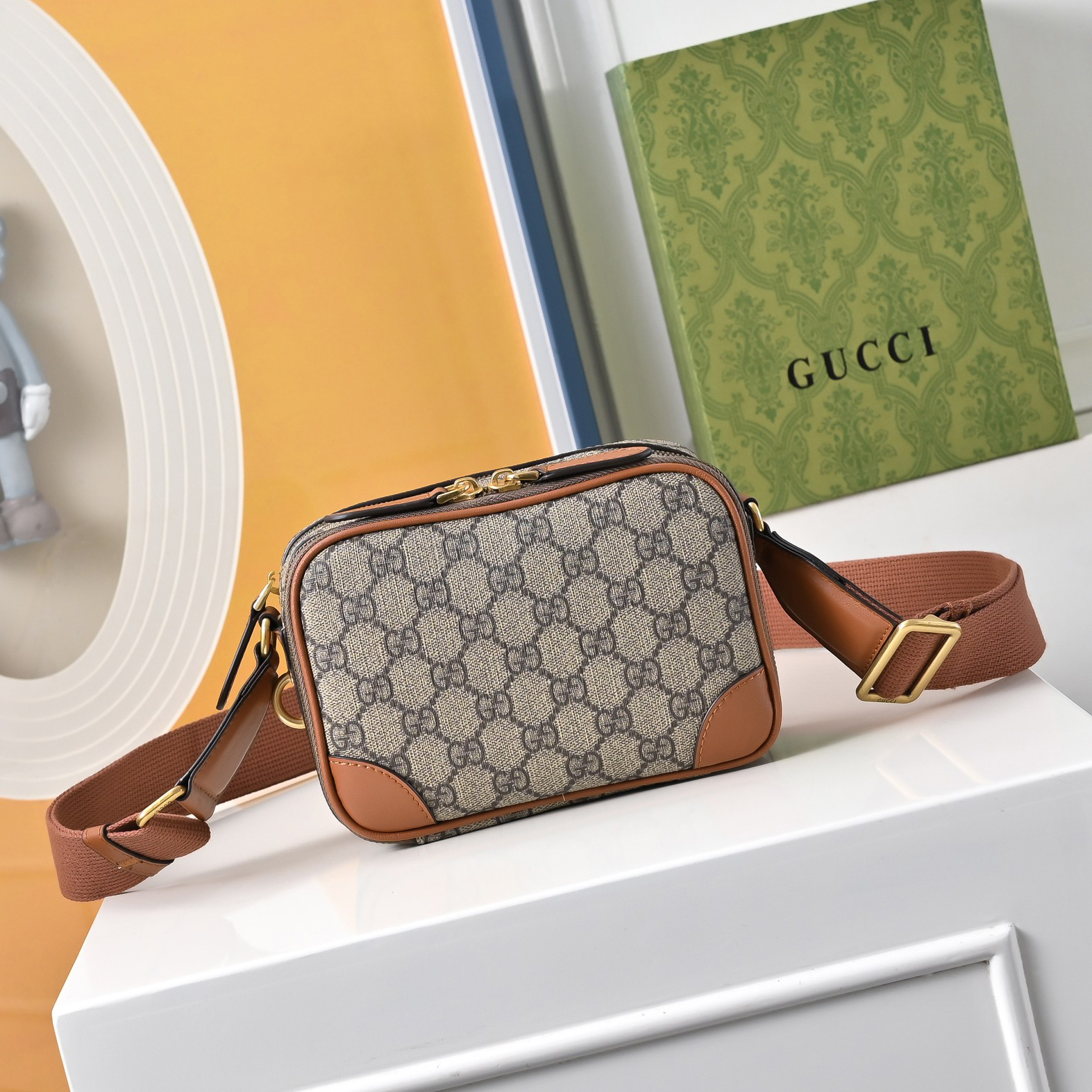 GG Men's Emblem Mini Crossbody Bag FNG122617