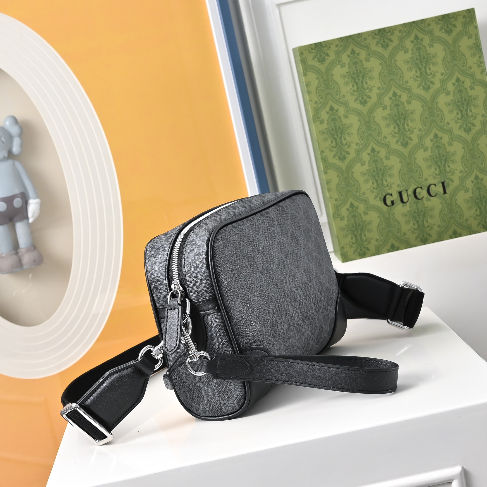 GG Men's Emblem Crossbody Bag FNG122618