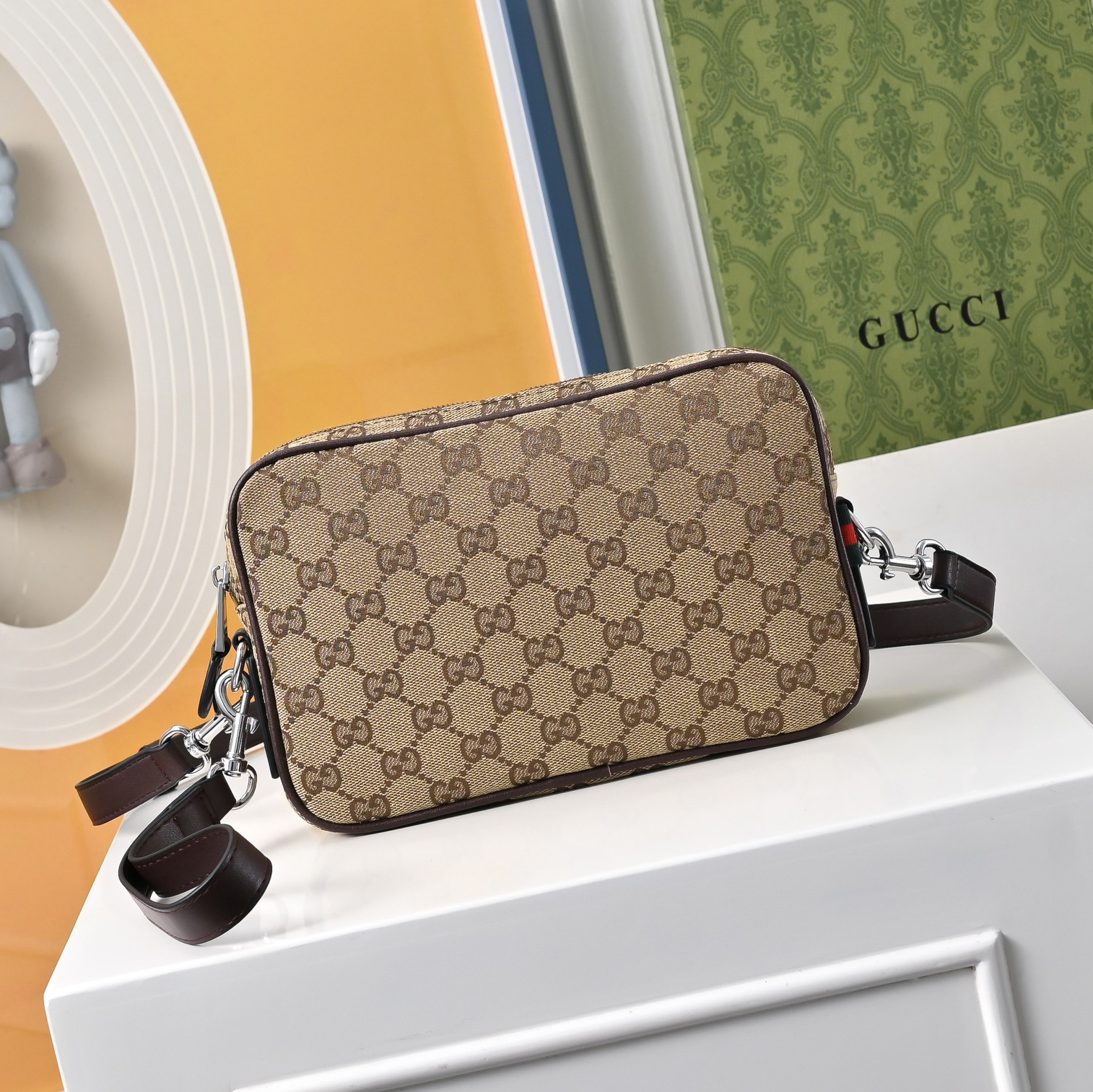 GG Men's Classic Double G Crossbody Bag FNG122619