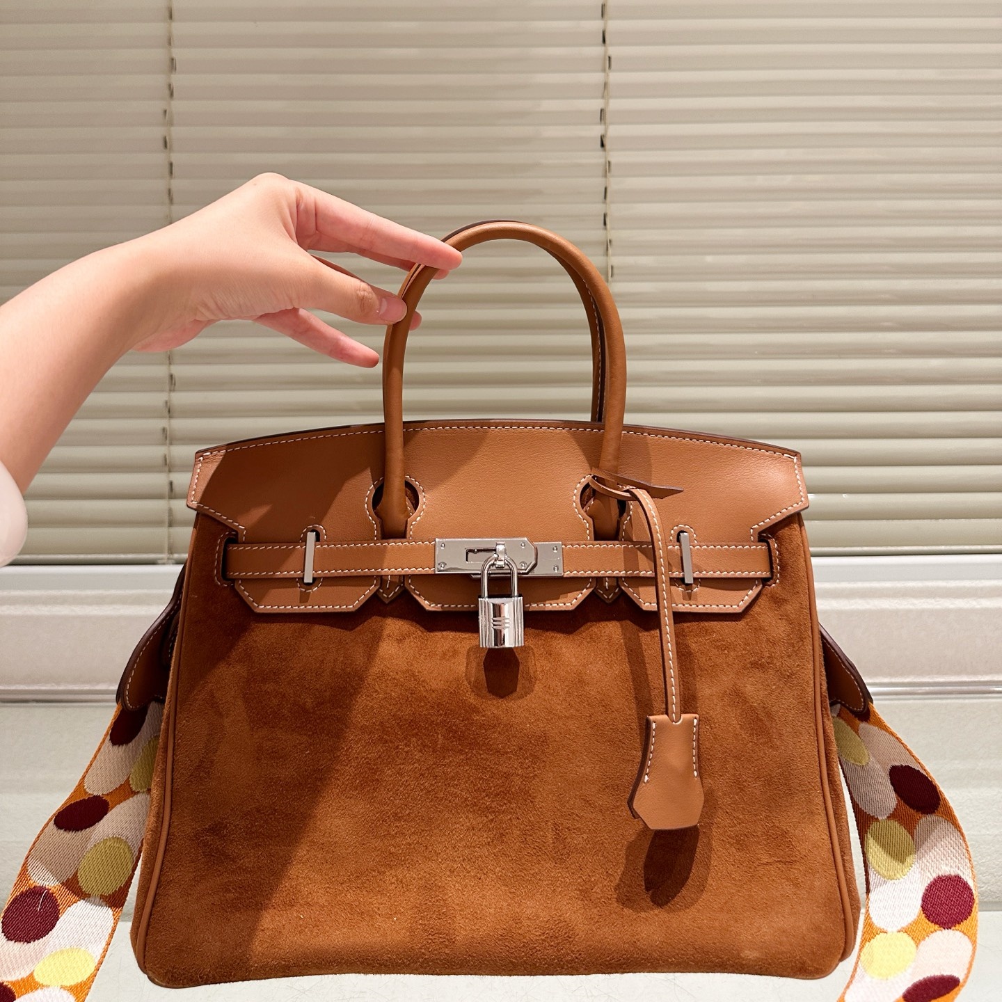 HM Birkin 25 Mixed-Material Bag YVTF123001