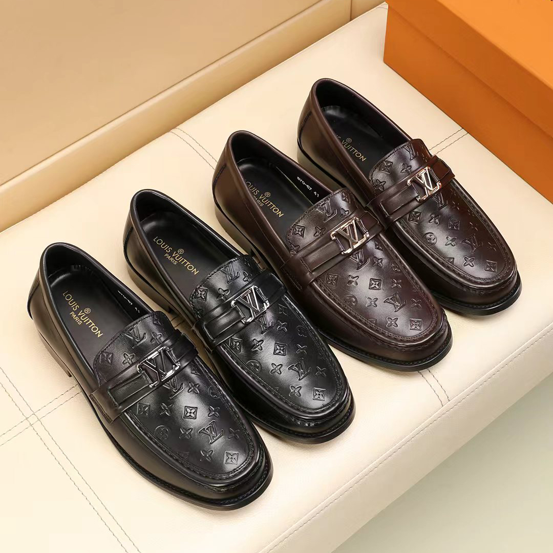 LV Men's Casual Leather Shoes BNL010301