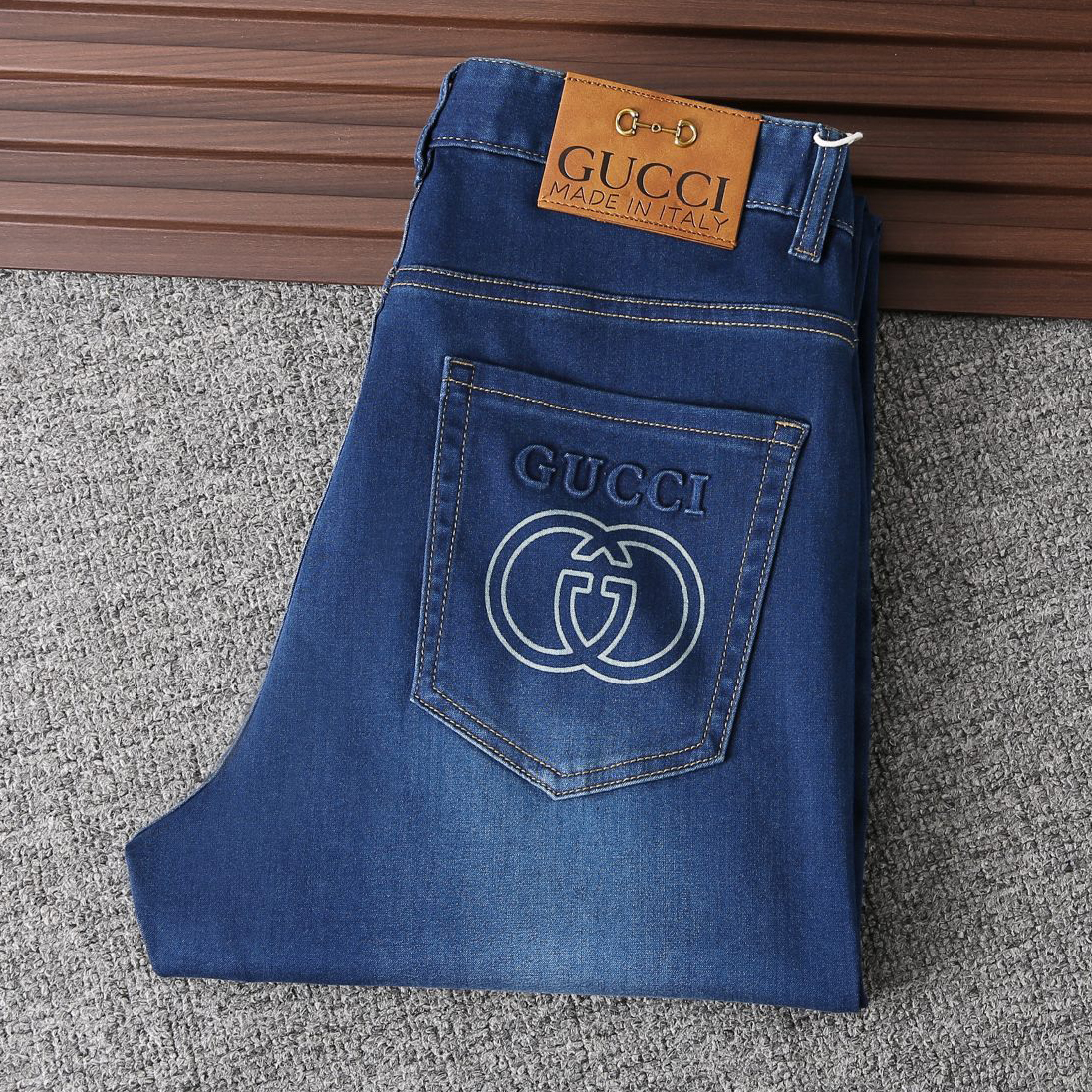 GG Men's Casual Horsebit Jeans BNL010320