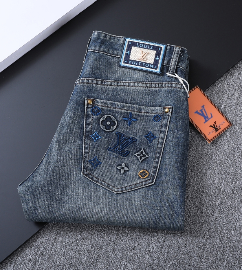 LV Men's Slim Fit Fashion Jeans BNL010441