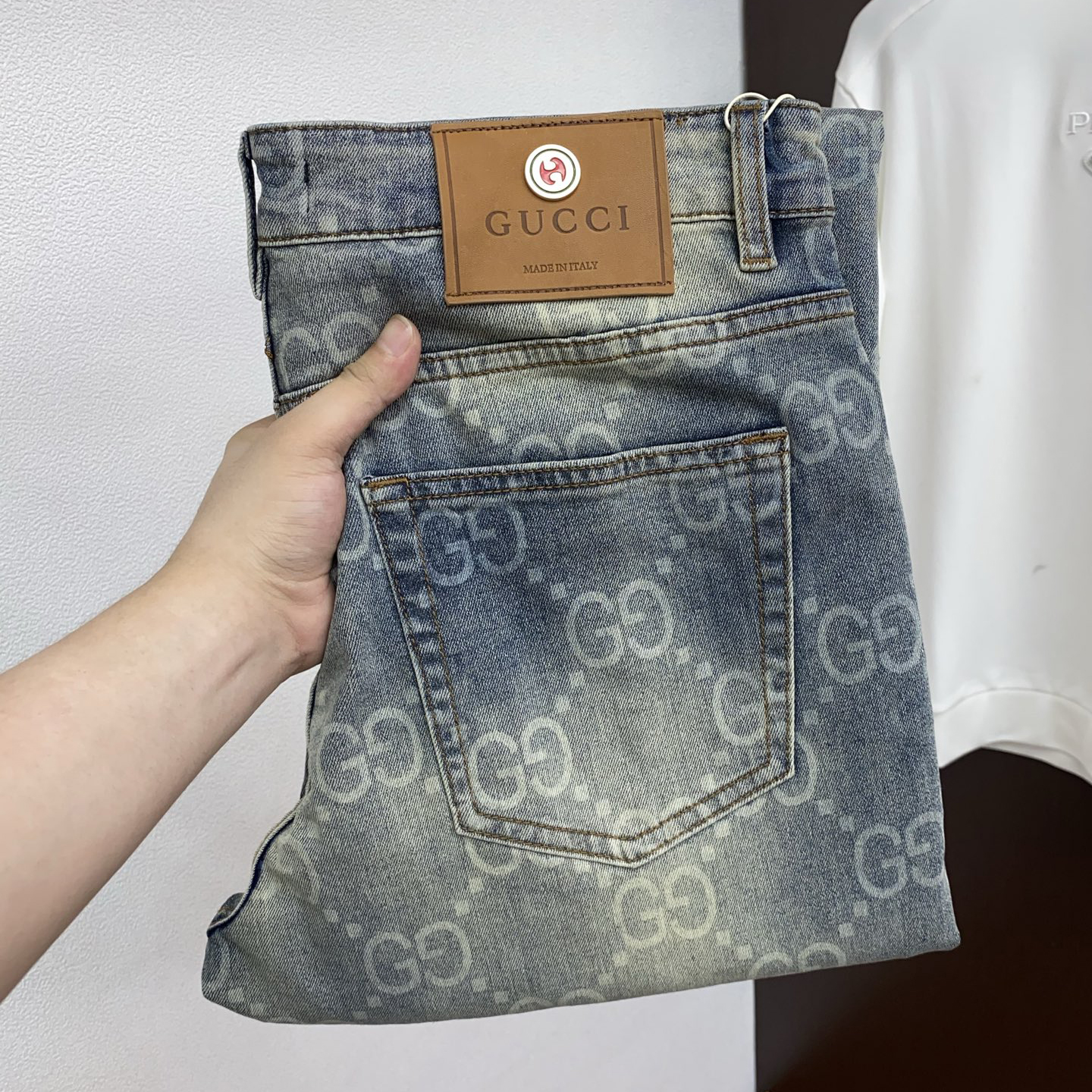 GG Men's Double G Print Jeans BNL010419