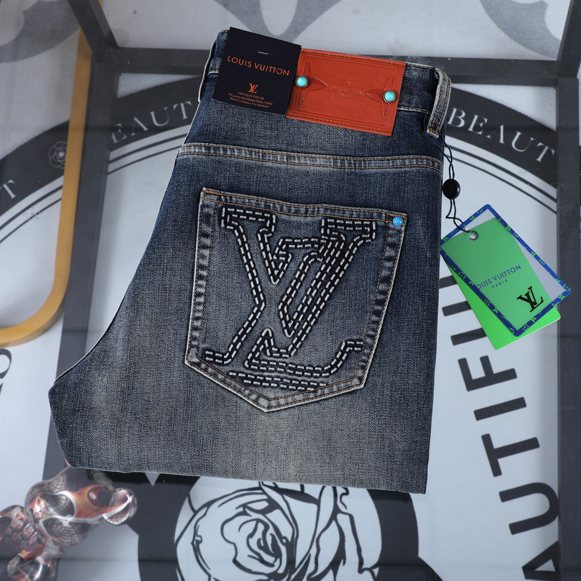 LV Men's Slim Fit Jeans BNL010429