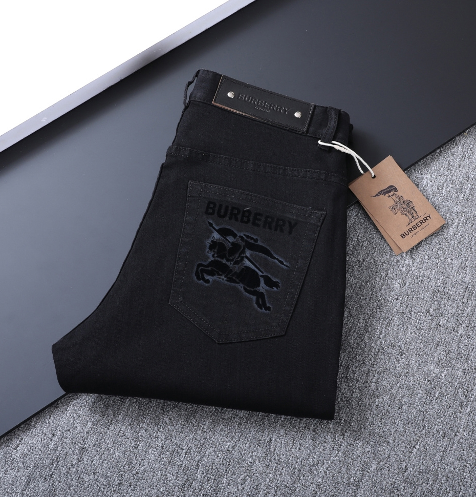 Bur Men's Black Simple Jeans BNL010608