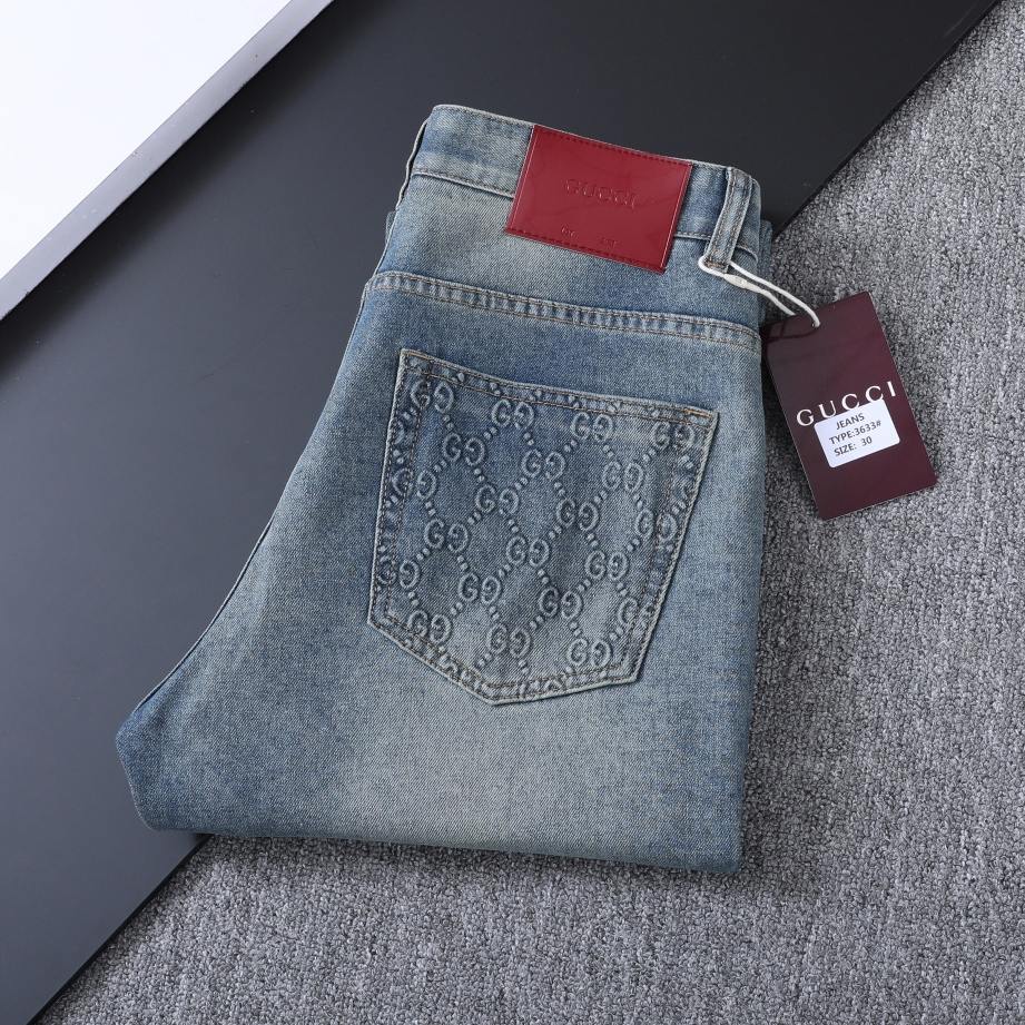 GG Men's Double G Logo Jeans BNL010615