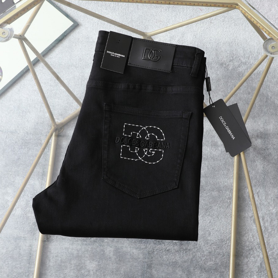 D&G Men's Black Casual Jeans BNL010631