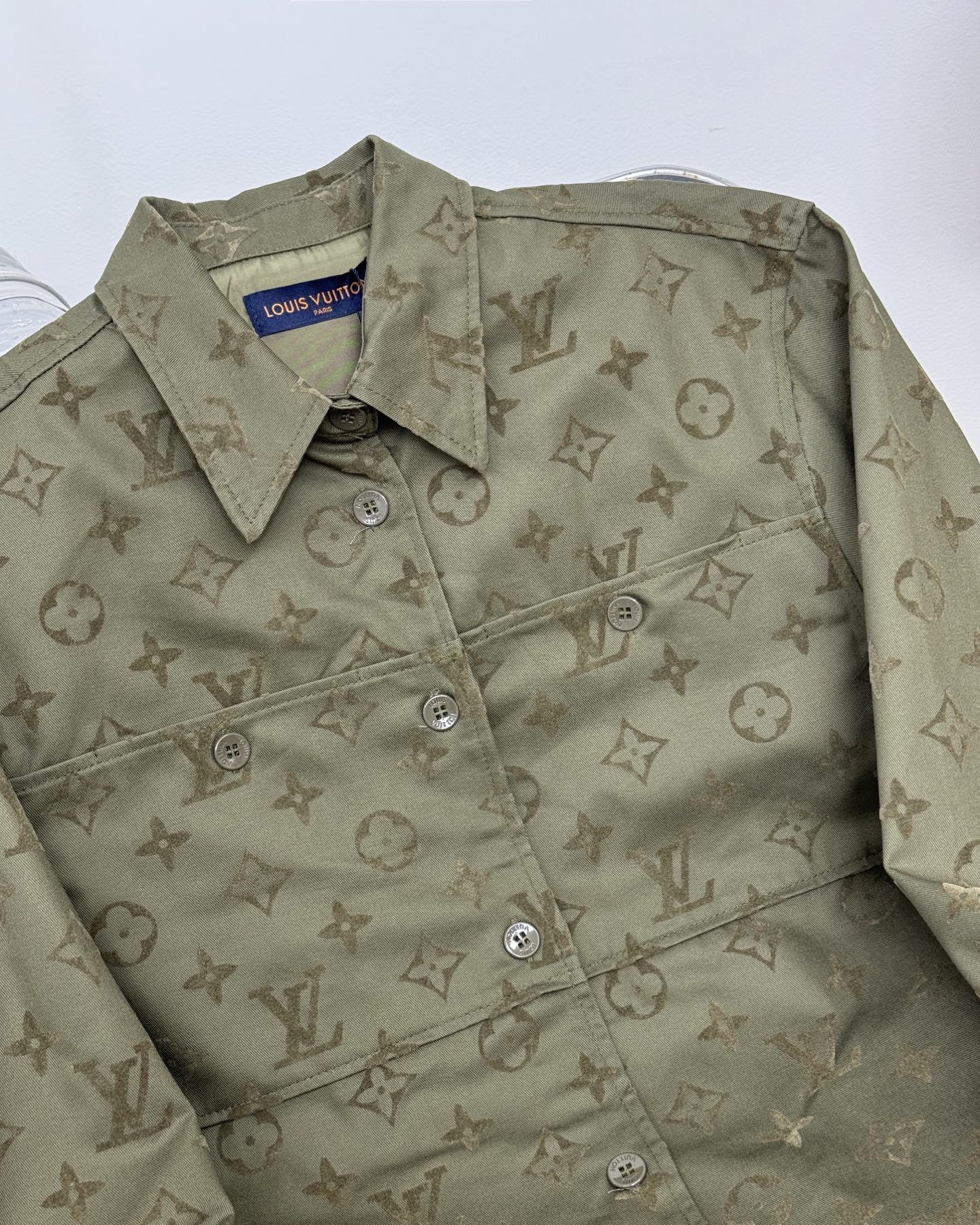 LV Men's Casual Monogram Canvas Shirt BNL010650