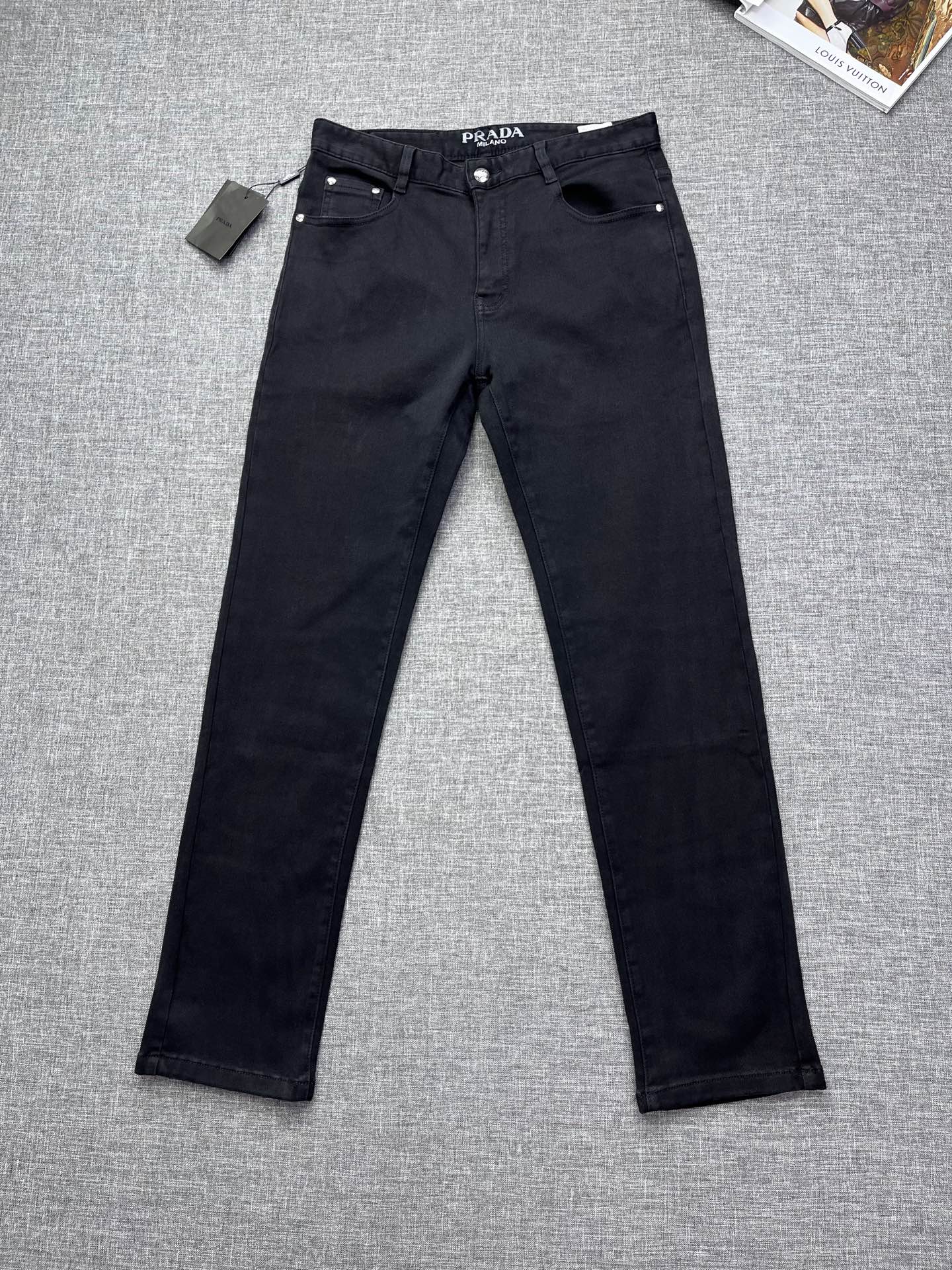 PRA Men's Classic Black Jeans BNL010637