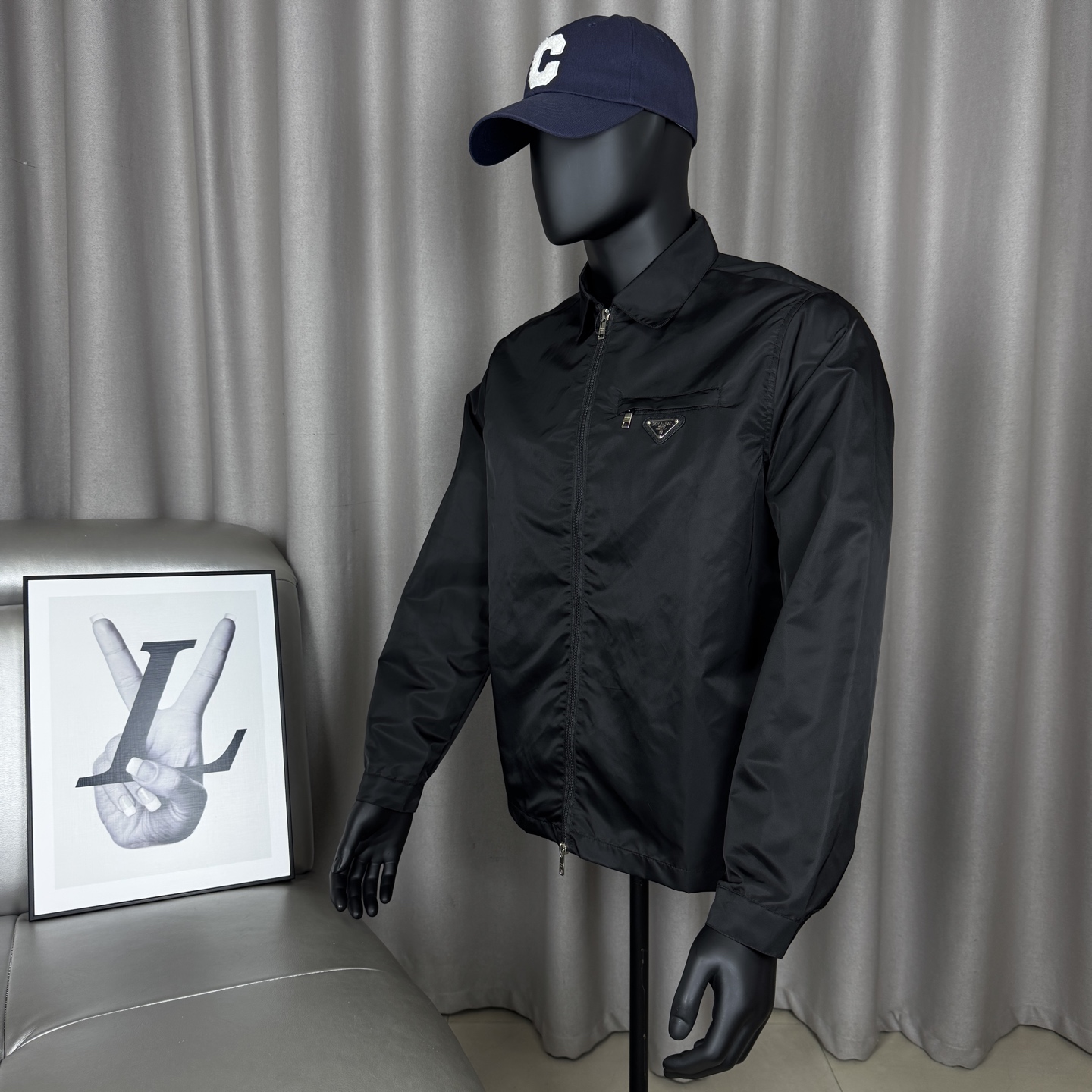 PRA Nylon Stand Collar Jacket BNL010713