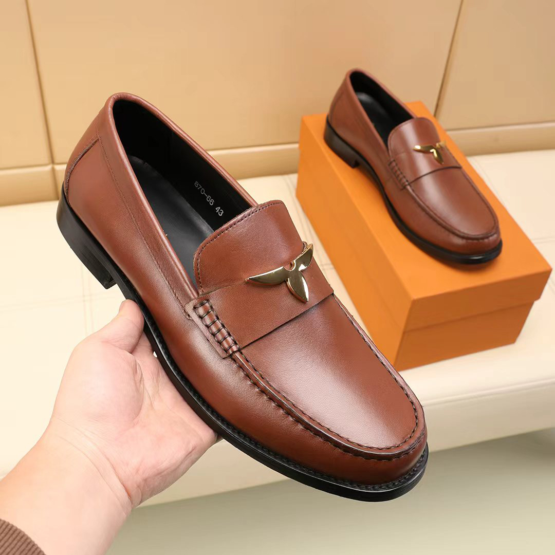 LV Men's Casual Leather Shoes BNL010711