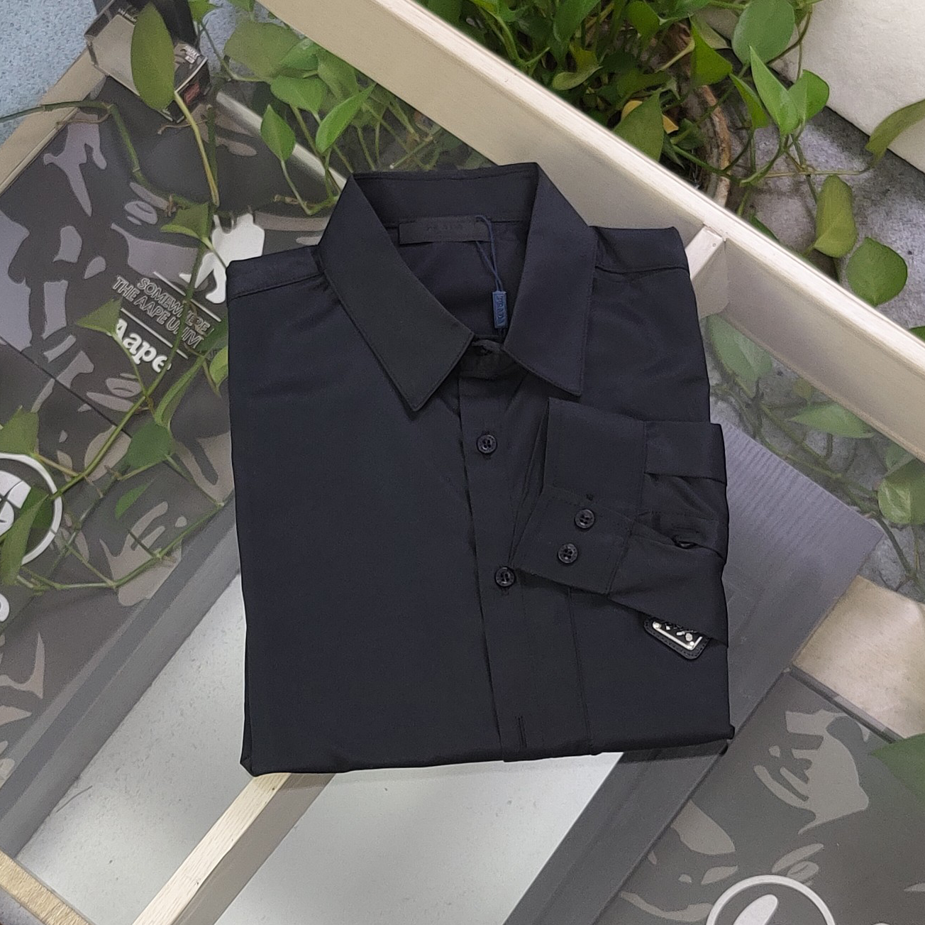 PRA Men's Simple Long-Sleeve Shirt BNL010714