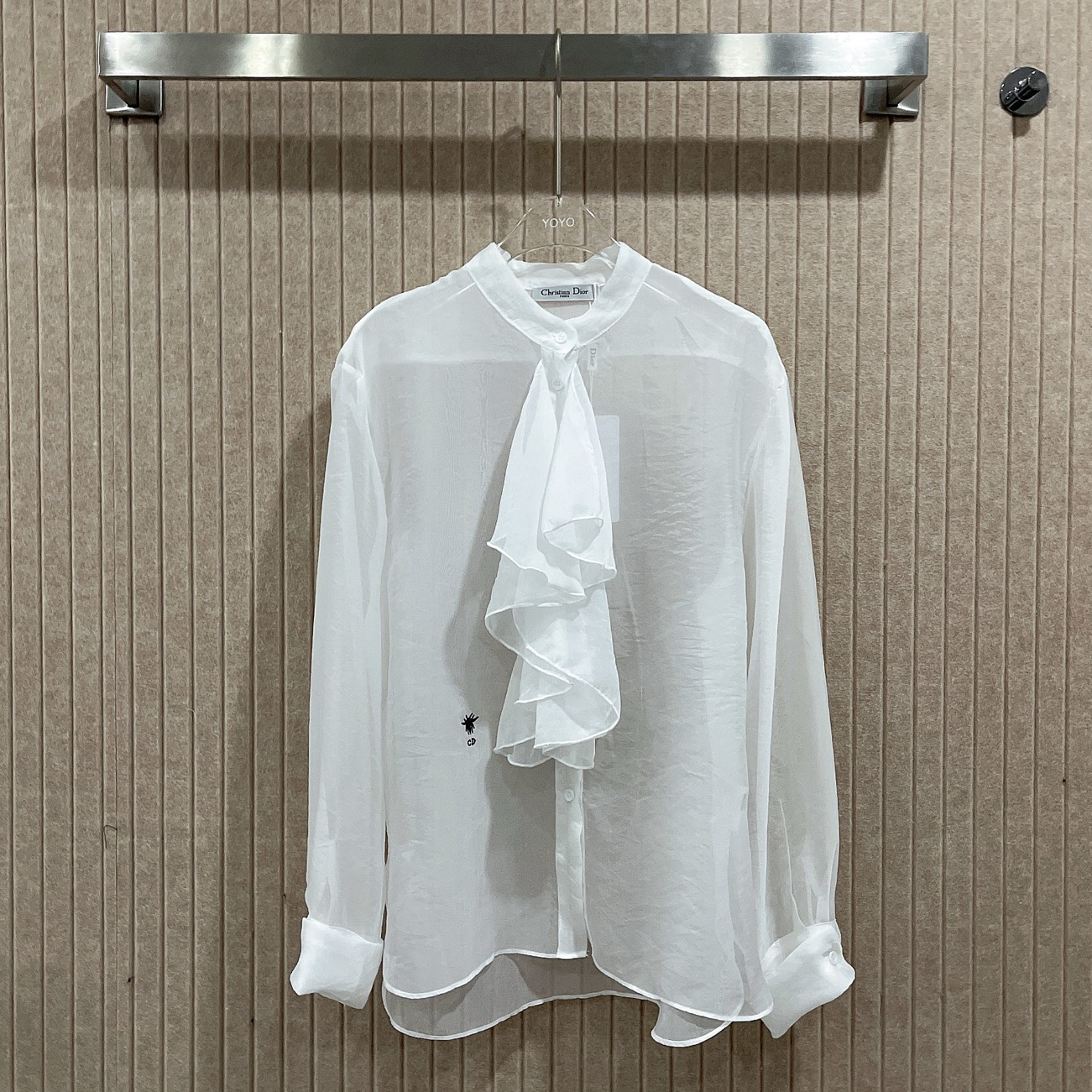 D 26New Silk Organza Sheer Blouse BNL01606